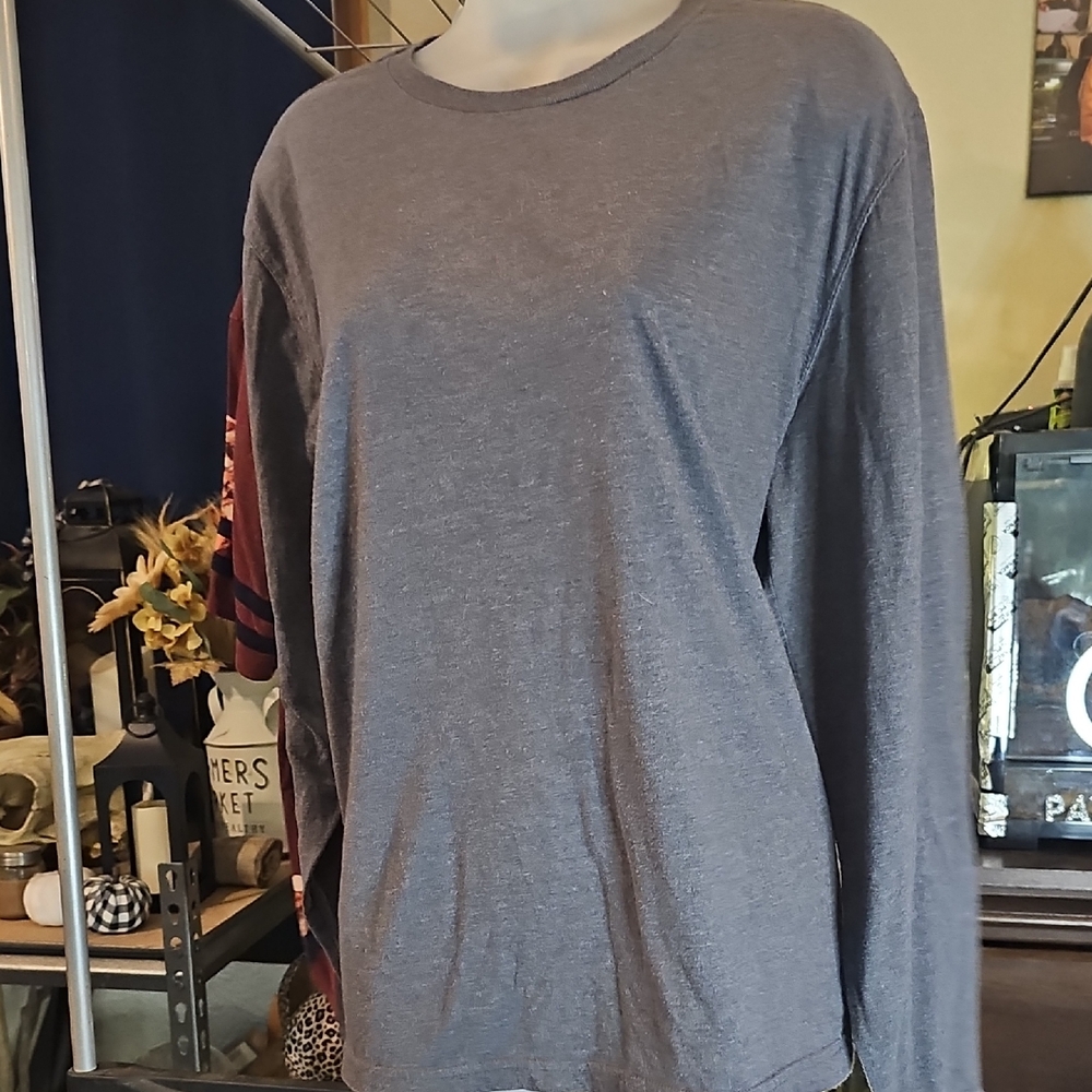 George Charcoal Long Sleeve Men's Tee